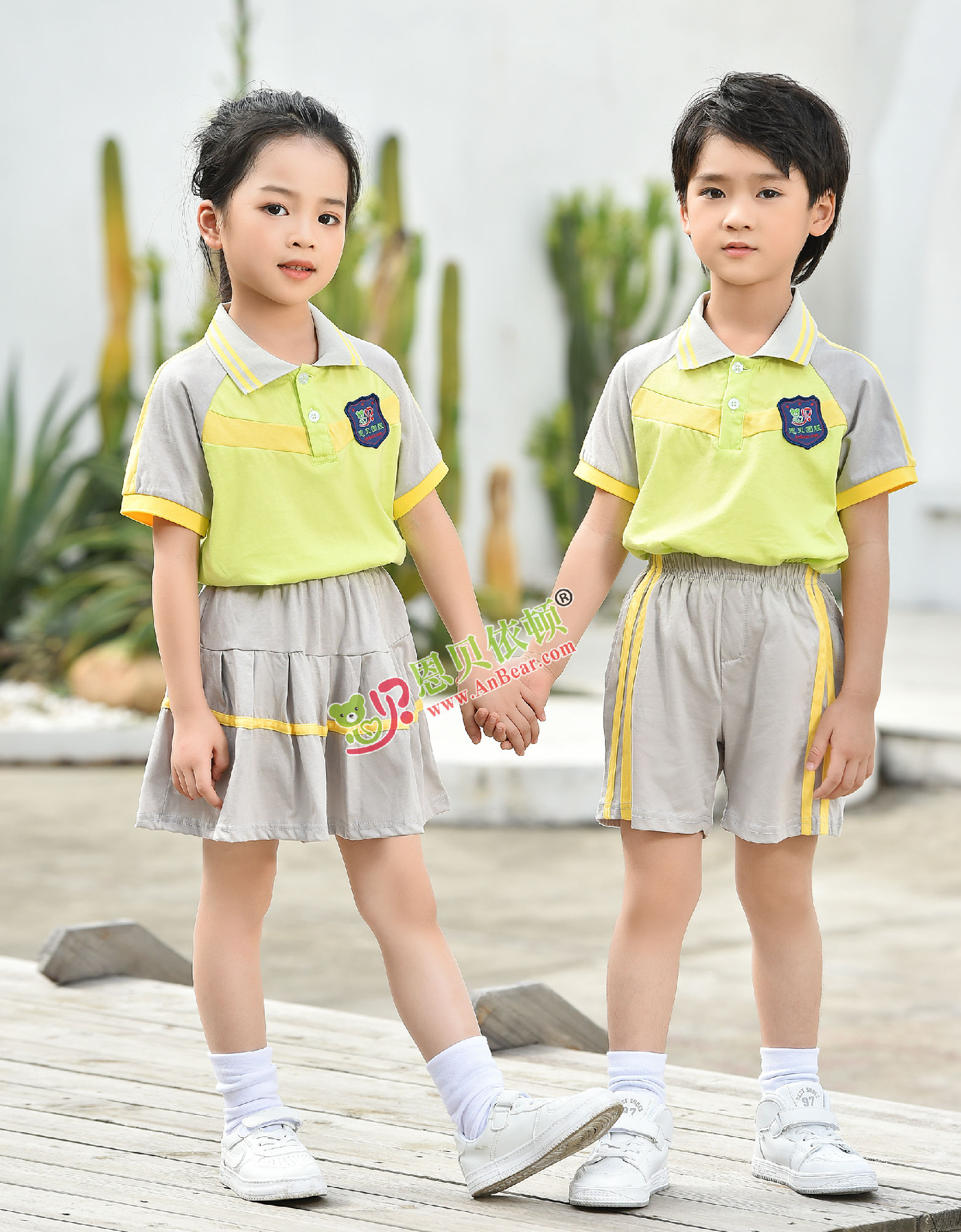 N10496AB幼儿园夏季园服-2022夏季新款园服|2022英伦风校服|恩贝依顿园服